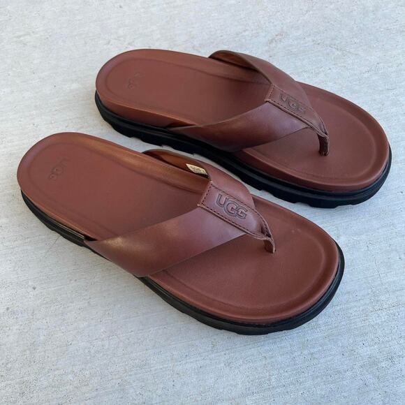 Ugg Leather Flip Flops main image 5